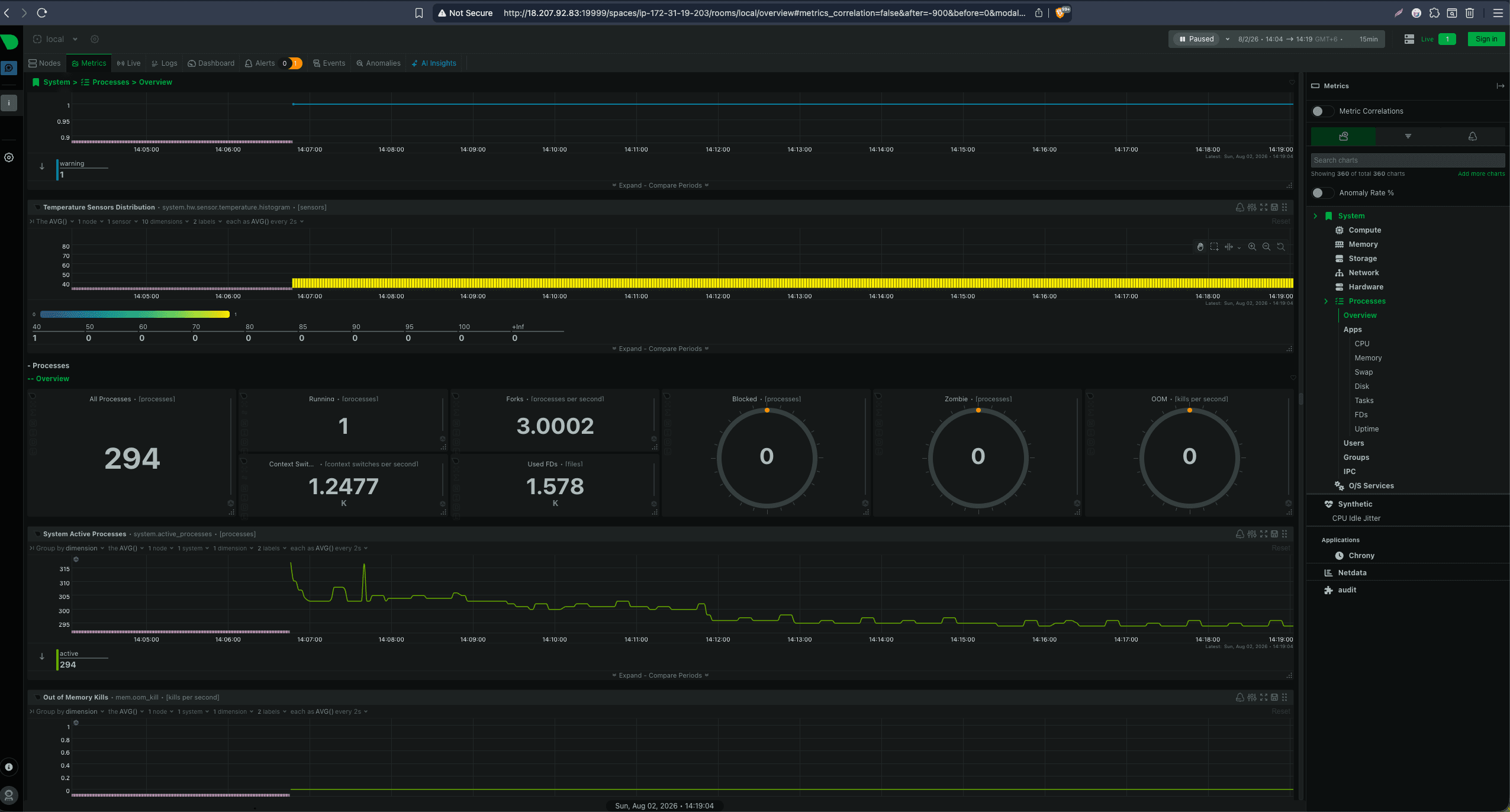 AWS EC2 NetData Infrastructure Monitoring screenshot 2
